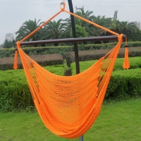 Toucan Outdoor® Super Soft Hand Woven Caribbean Style Polyester Rope Hammock Chair (Orange) ,300 LBS Capacity