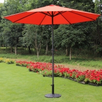 Toucan Outdoor® 9ft Market Umbrella with Crank -Red