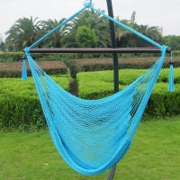 Toucan Outdoor Super Soft Hand Woven Polyester Rope Hammock Chair-light Blue