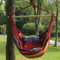 Toucan Outdoor Tropical Stripe Soft Comfort Hanging Hammock Chair
