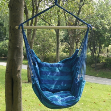 Toucan Outdoor Tropical Stripe Soft Comfort Hanging Hammock Chair