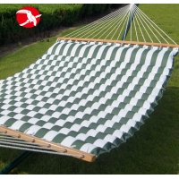 Toucan Outdoor® Pillow Top Hammock Green/white Stripe