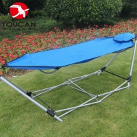 Toucan Outdoor® Foldable Ez Camping Hammock with Pillow and Carry Bag
