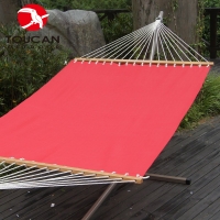 Toucan Outdoor 13 FT Poolside Textilene Hammock,Waterproof and UV Resistance,450 lbs,including a Chain Hanging Kit,Watermelon 